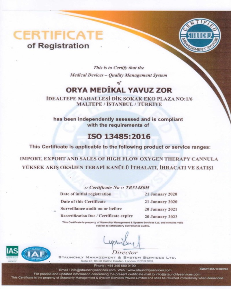 ISO Sertifikamız